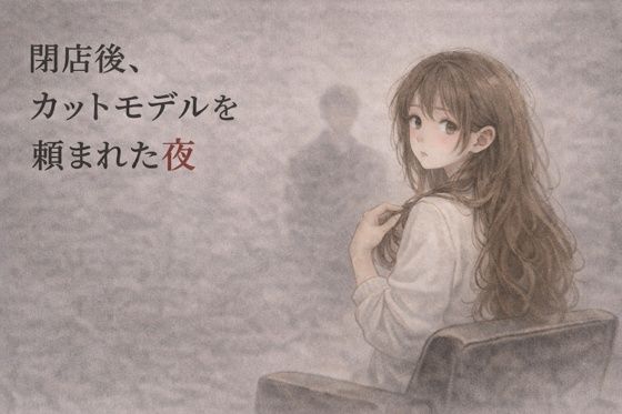 閉店後、カットモデルを頼まれた夜 ―少しだけのはずが― アイキャッチ画像 【無料R18同人コミックnavi】