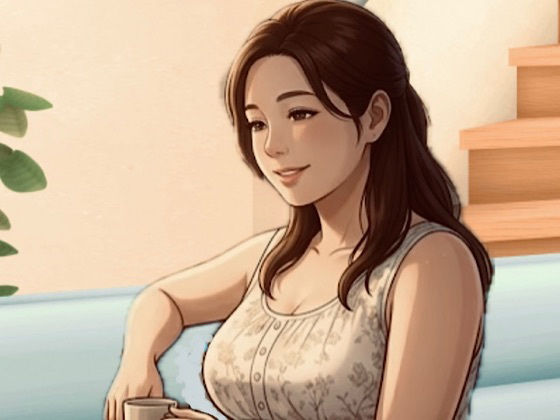 【官能小説】無防備な隣のぽっちゃり奥さん  第二話  お風呂が沸きました  恥じらう真理さんと湯船の密着【青いらいおん】 アイキャッチ画像 【無料R18同人コミックnavi】